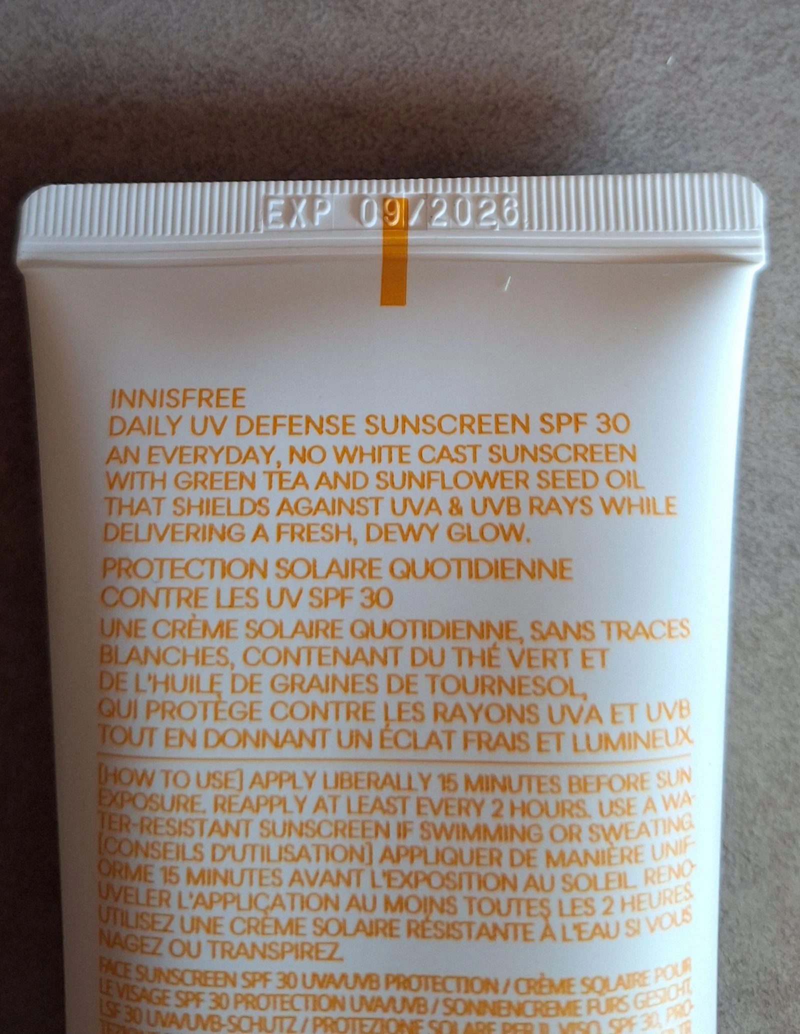 Innisfree High Protection SPF 30 Face Sunscreen ♺ – photo 3